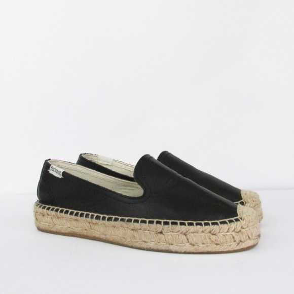 Soludos Shoes - Soludos black leather espadrille size 6 Soludos Shoes - Soludos black leather espadrille size 6